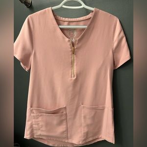 Light Pink Scrub Top